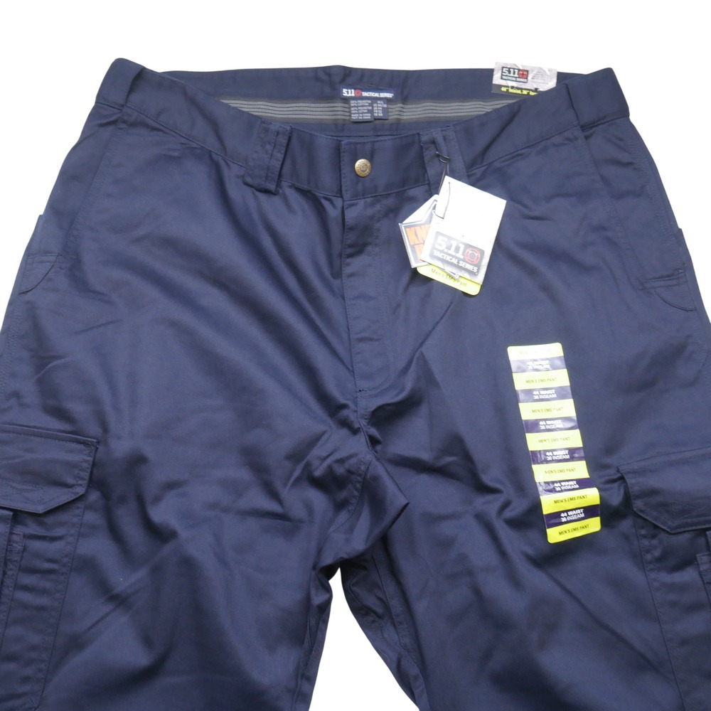 5.11 Tactical Series EMS Pants Mens 44x36 Navy Blue‎ Cargo Work Uniform Kneepads